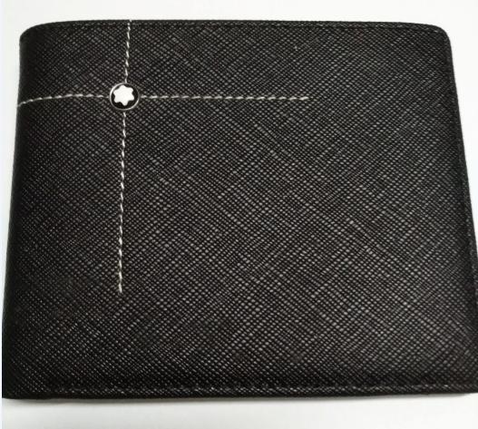 Montblanc Cross the white line Black Leather Wallet